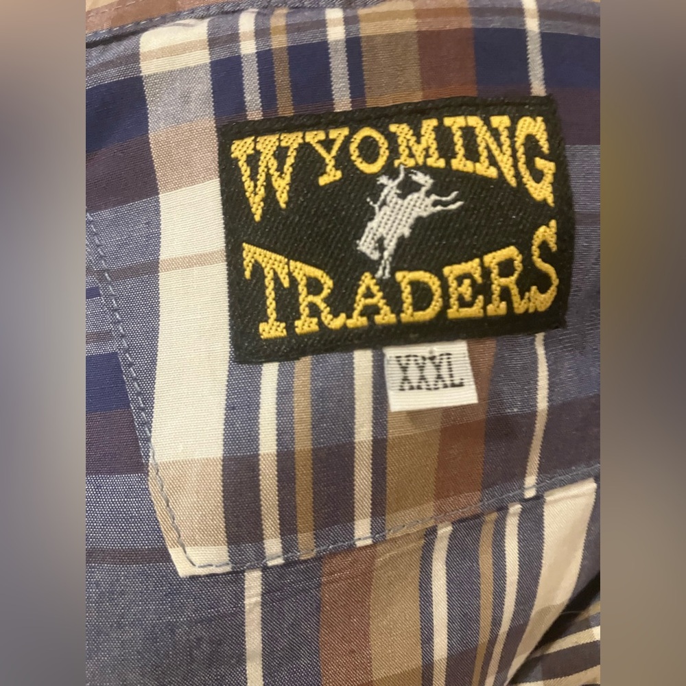 Wyoming Traders Men’s XXXL Plaid Button Down Up Pearl Snap Shirt 3XL - Picture 7 of 7